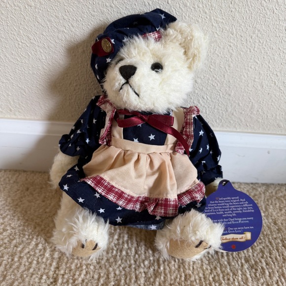 Pickford Bears Ltd. Other - Brass Button Bears Opal The Bear of Love Plush Pickford Bears Ltd 1996 Vintage